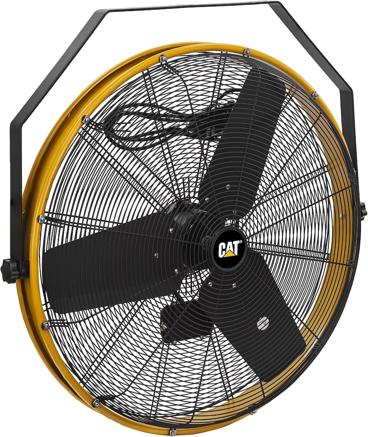 CAT fans - 30 Inch Outdoor IPX4 Weatherproof High Velocity Wall Mounted Shroud Fan. 8900 CFM, 3 Speed - For Industrial, Commercial, & Residential Use. cETL Certified (HVOD-30S-NG)