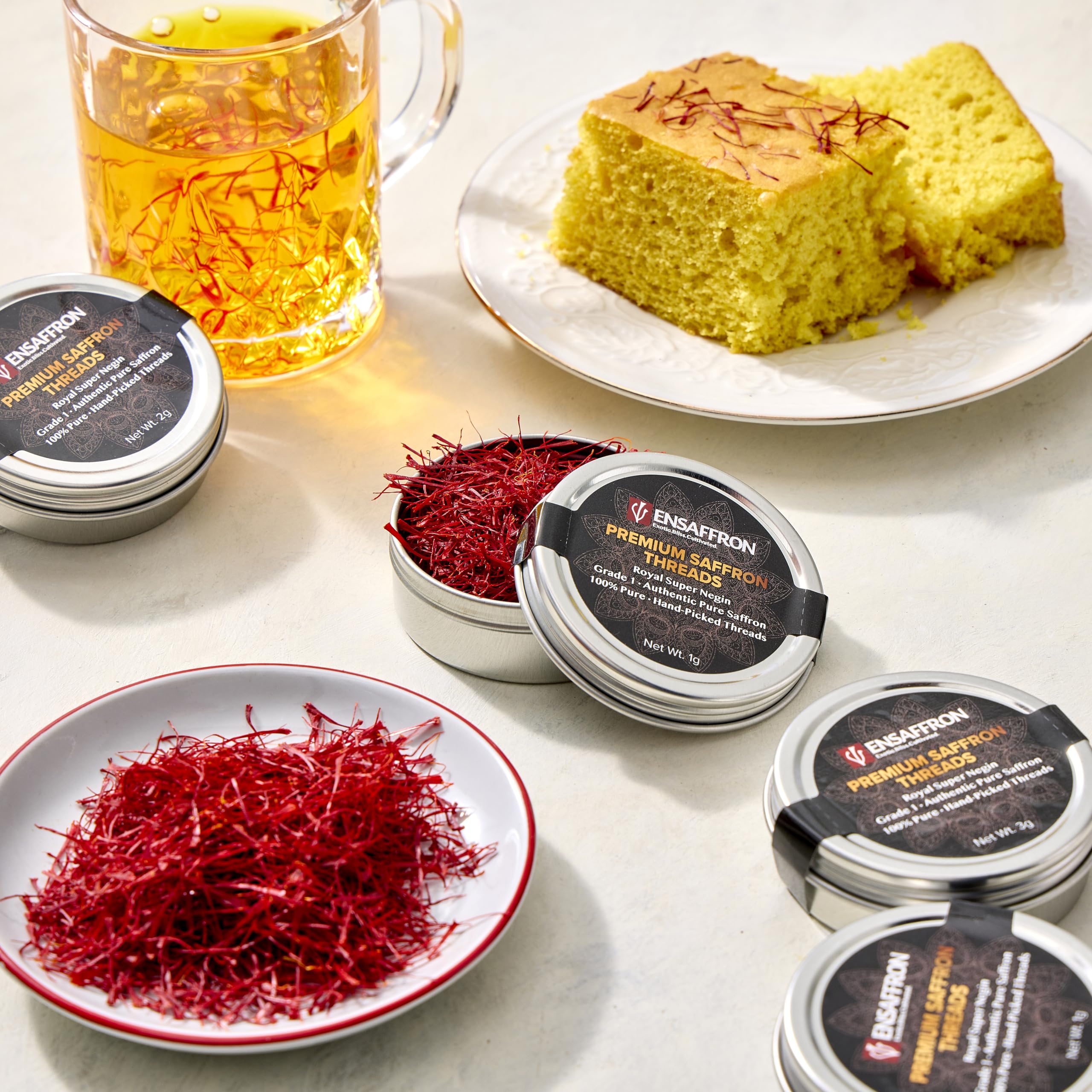 Amazon.com : EnSaffron – 1 Gram Natural Premium Thick All Red