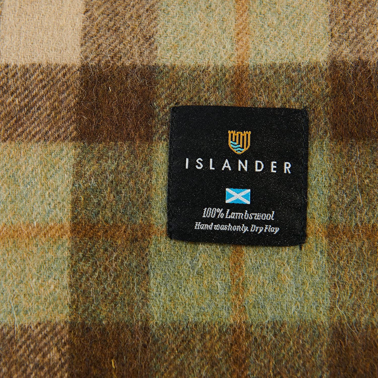 Islander Warm soft unsex wool scarf, Fuchsia Tartan, One Size