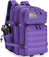 Vista 31 de Mochila táctica de asalto de 45L, mochila de 3 días con Molle, mochila impermeable para mochilas tácticas, Grande, Mochila