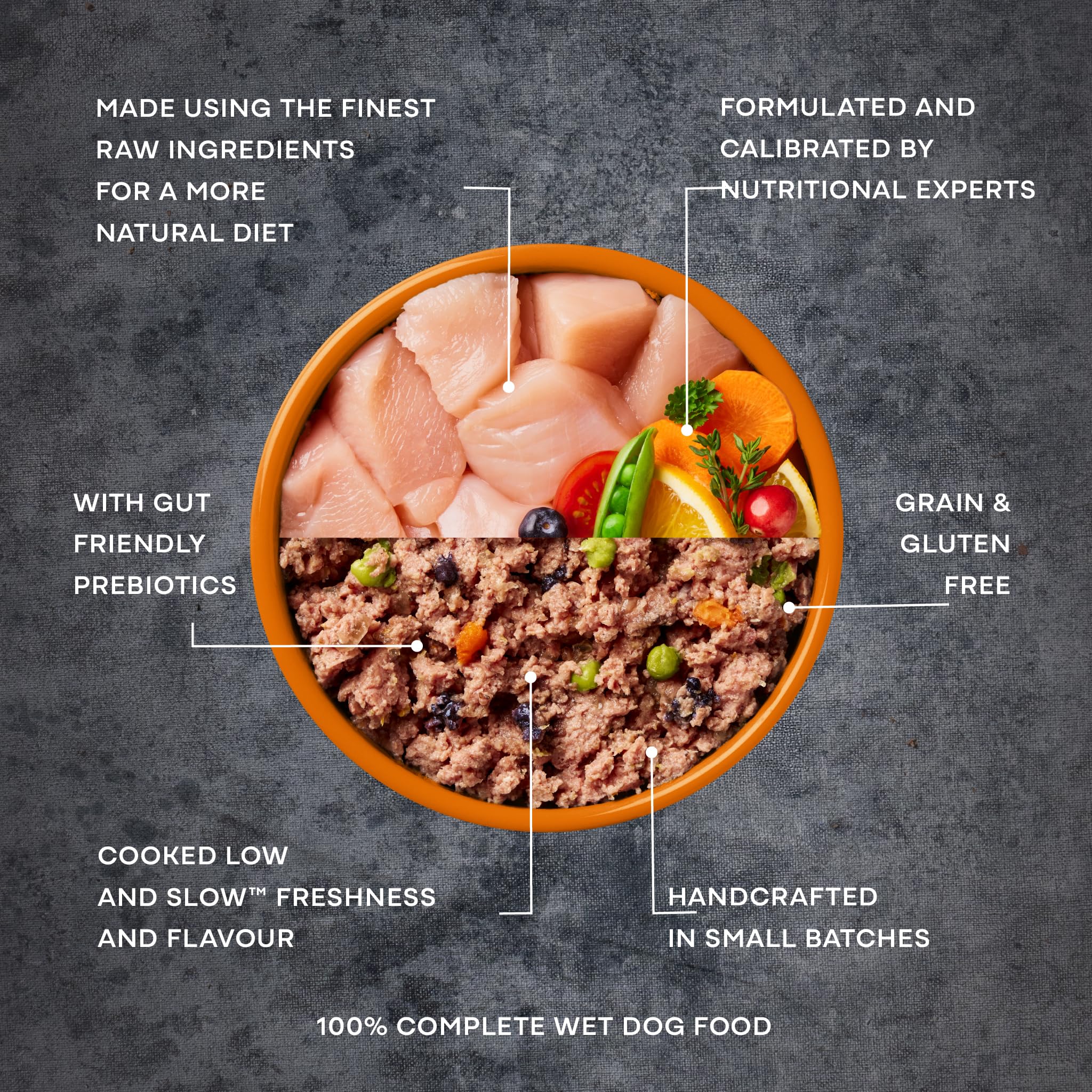 AATU Nourriture pour Chiens pour Adultes, boîtes humides, différents emballages (6 x 400 g), Recette sans céréales sans ingrédients artificiels, idéale pour Une Alimentation Facile à Nettoyer