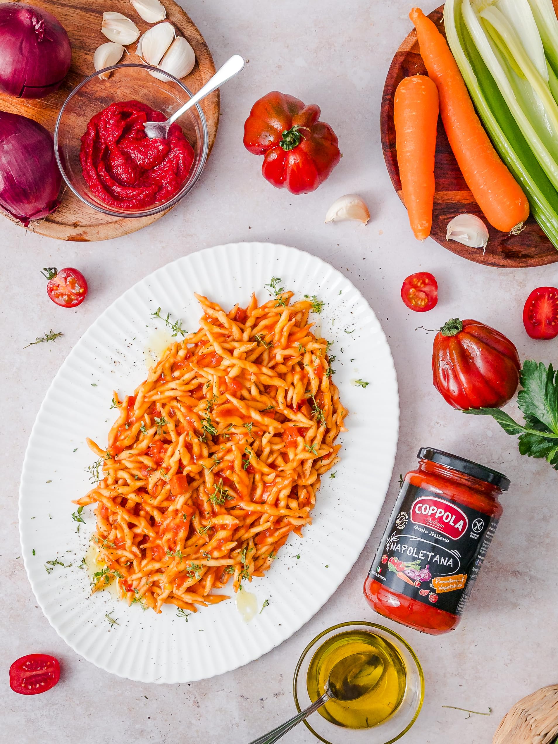 Sauce Napoletana Coppola - sans sucre ajouté 350g (Pack de 6)