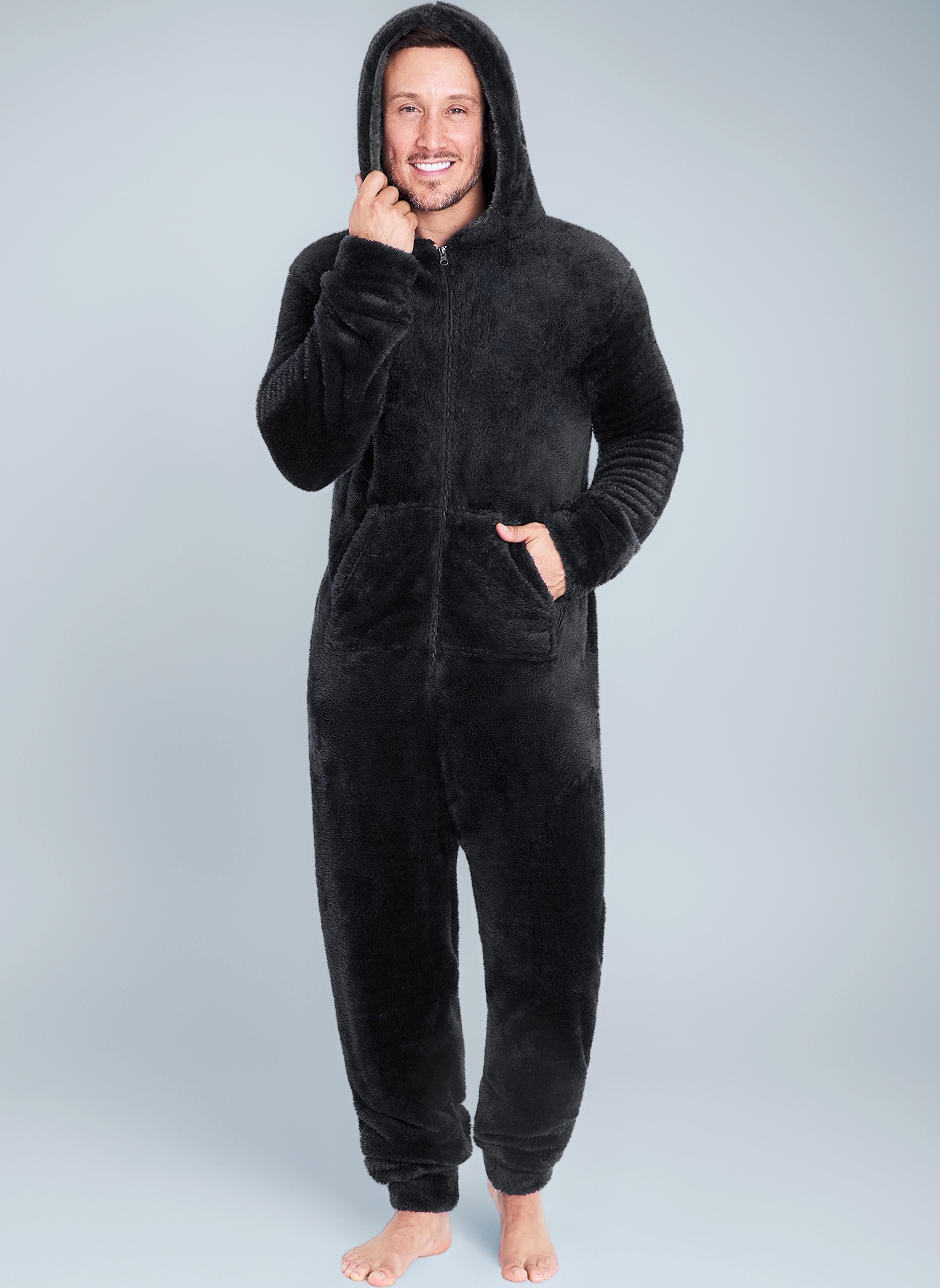 CityComfort Onesies for Men and Teens, Loungewear Fleece Pyjamas Men All in One Jumpsuit Nightwear