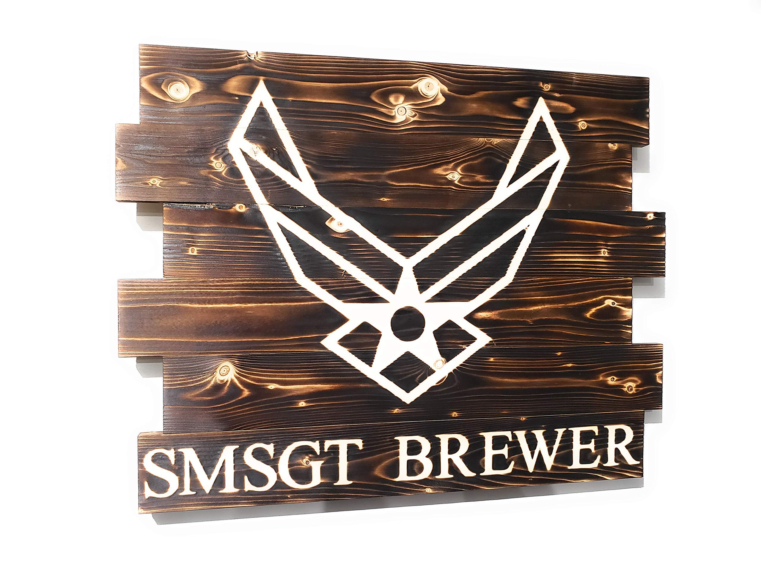 United States Air Force wooden sign