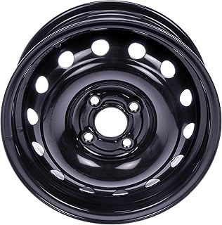 Dorman 939-162 Black Wheel with Painted Finish (14 x 5.5 inches /4 x 100 mm, 43 mm Offset)