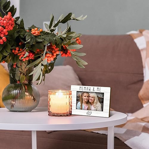 Miniatura 2 de Memaw Gifts - Marco de fotos de 4 x 6 pulgadas, marco de fotos de madera Memaws, Navidad, Día de la Madre, regalos de cumpleaños para Memaws, abuela