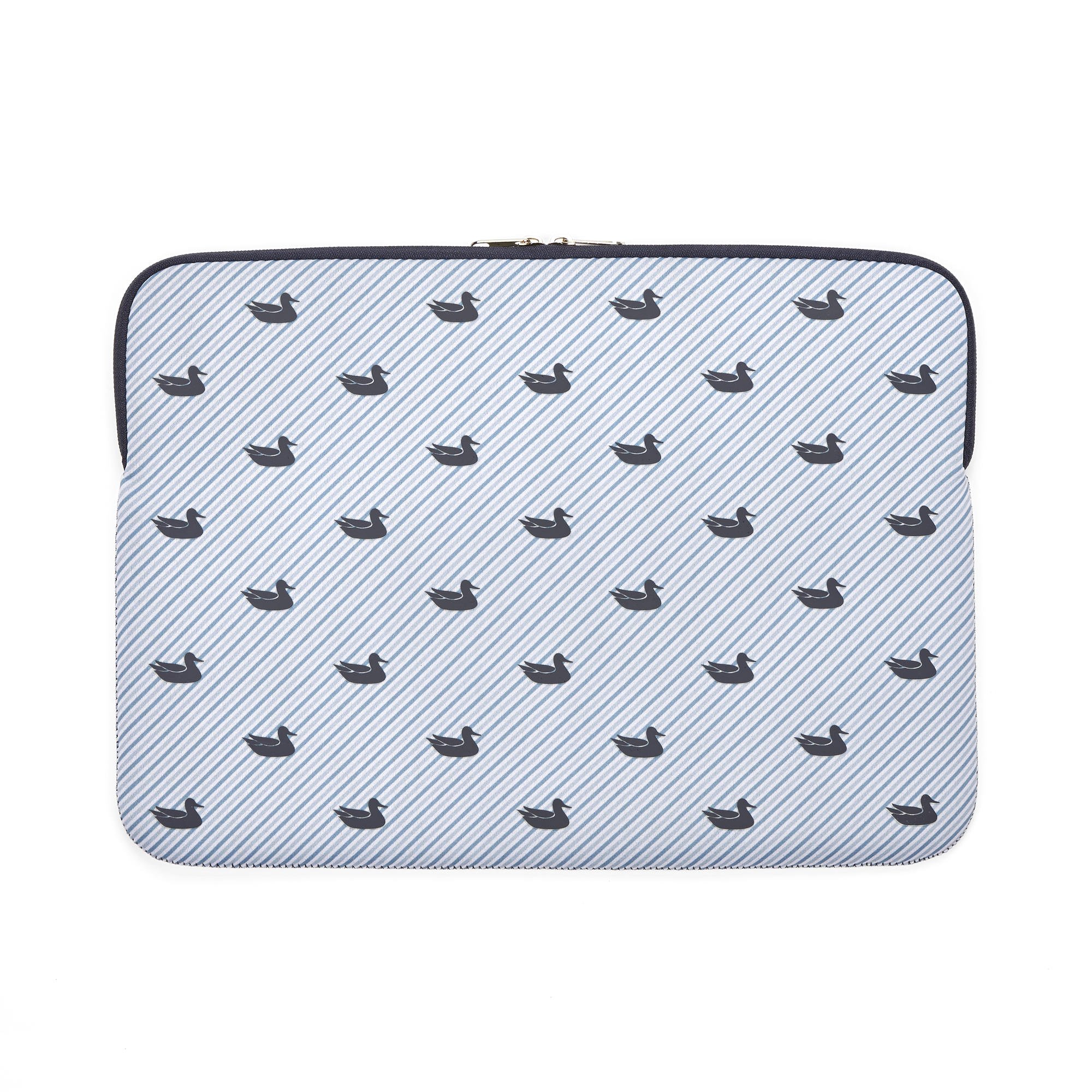 Southern MarshLaptop Case, Blue Stripe with Navy, 15"