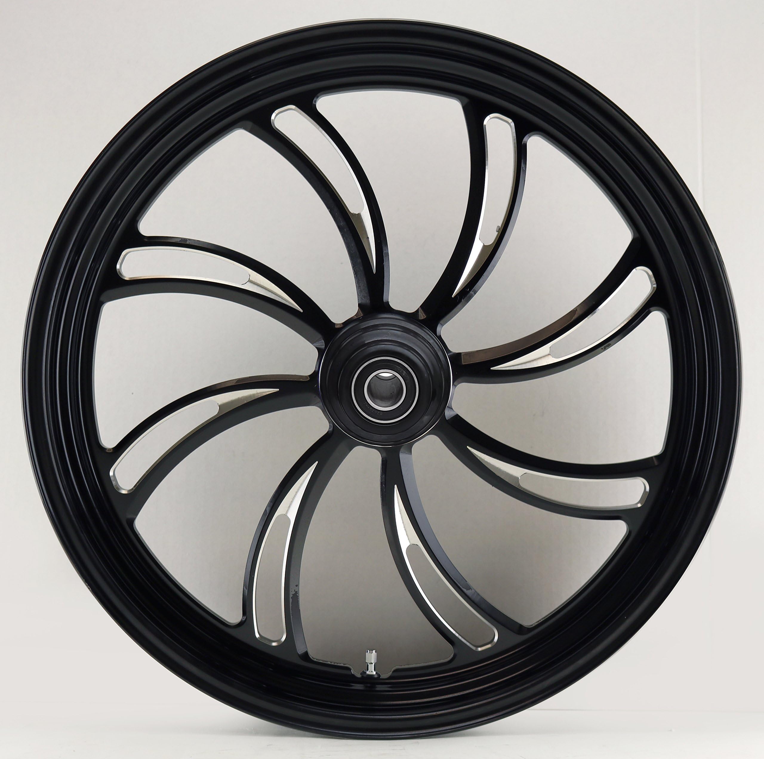 Ultima Black Vortex Aluminum Front Wheel, 21" x 3.5" Single Disc, 37-822