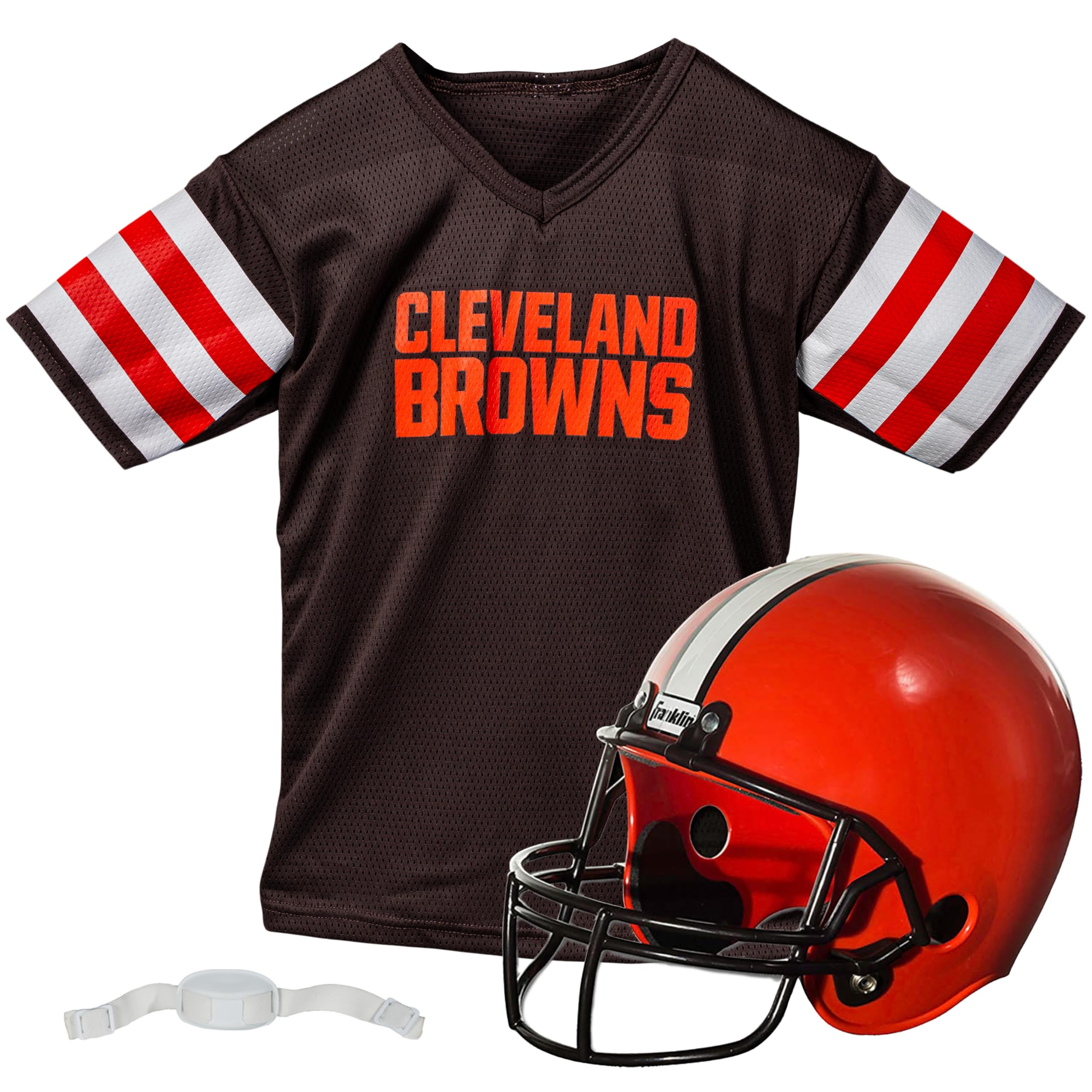 Franklin Sports NFL Kids Helmet + Jersey Sets - Youth NFL Team Uniform Sets - Costume Set - Helmet, Jersey + Chinstrap-Medium