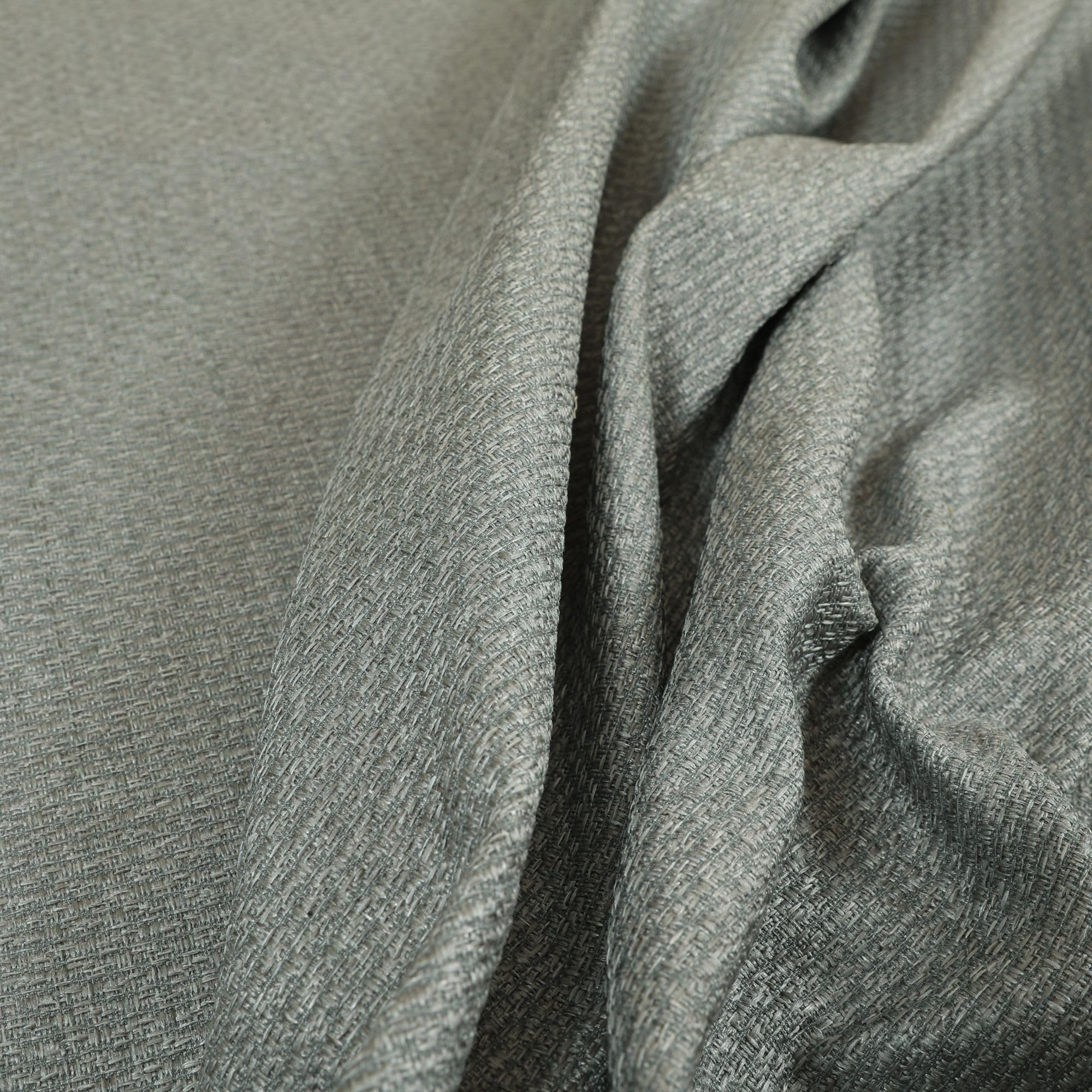 Redbrick Mill Fabrics Modern Quality Textured Plain Hopsack Weave Silver Grey Upholstery Furniture Fabric, 135cm Width (Per Metre) โ image 1