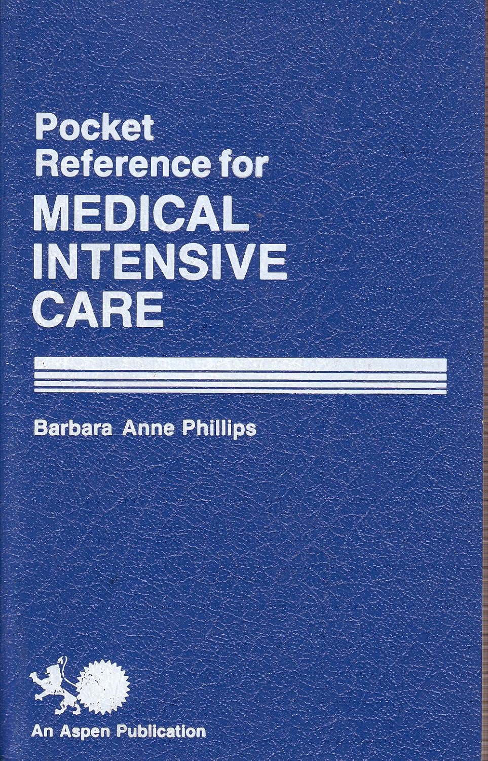 Buy Pocket Reference for Medical Intensive Care Book Online at Low