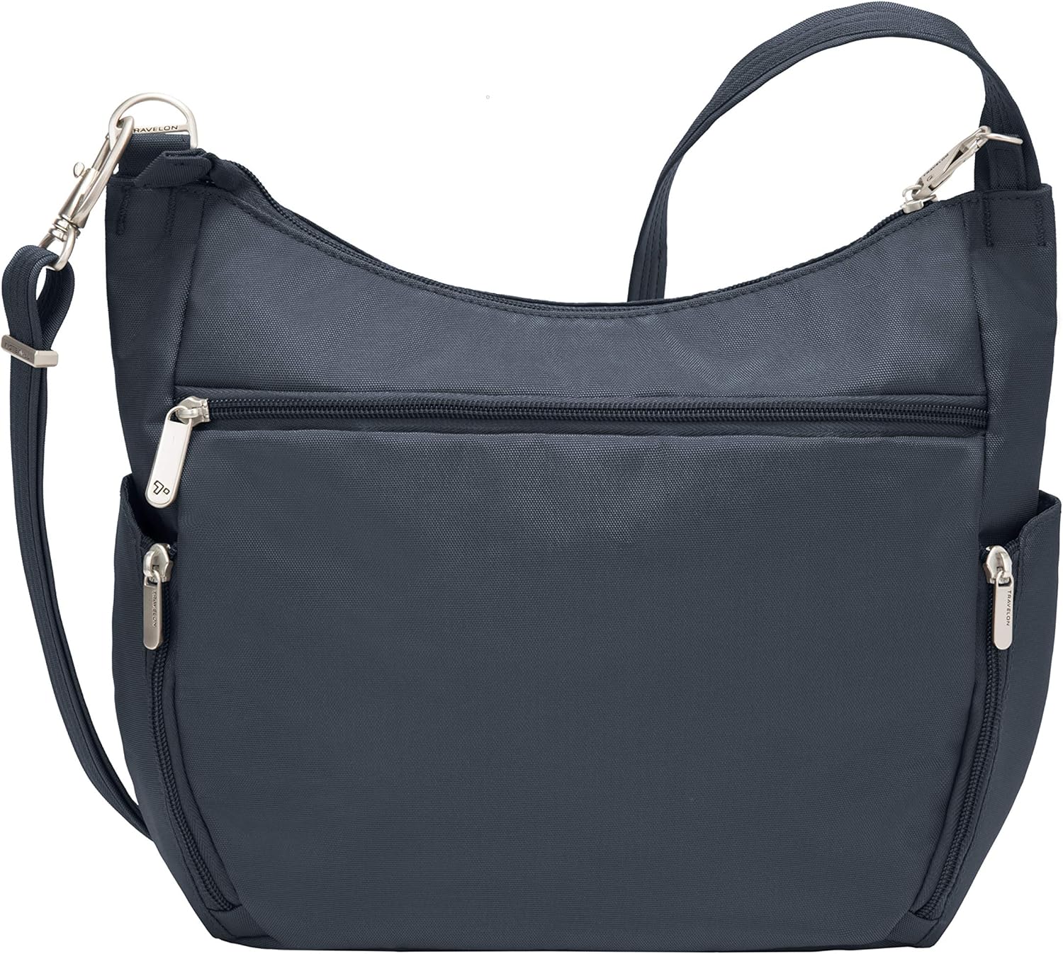 Travelon Anti-Theft Cross-Body Bucket Bag, Midnight, One Size - 42757 360 : Clothing, Shoes & Jewelry