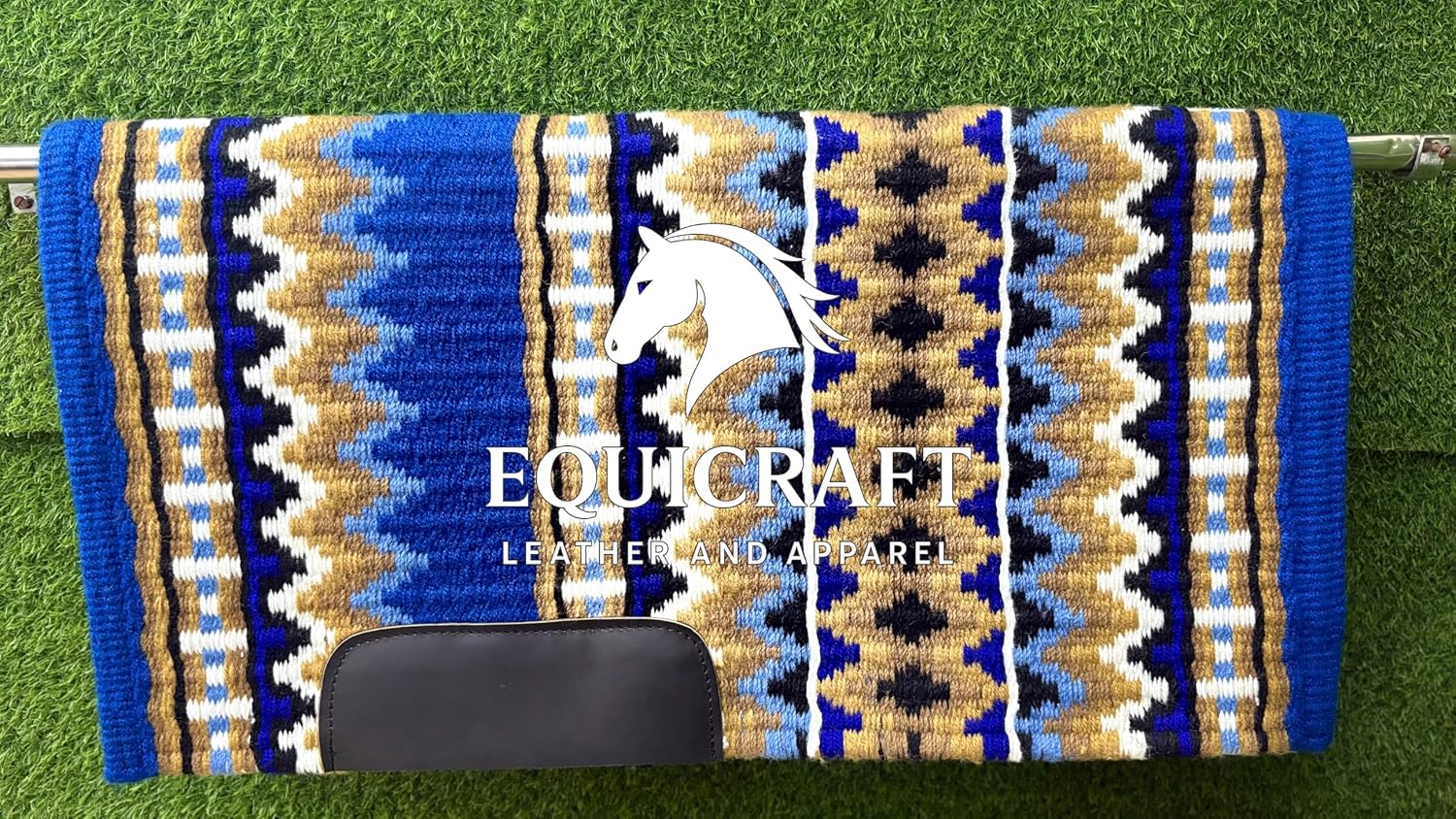 Handmade Western Show Saddle Blanket | Genuine New Zealand Wool Pad | Custom Equestrian Gear AM-267