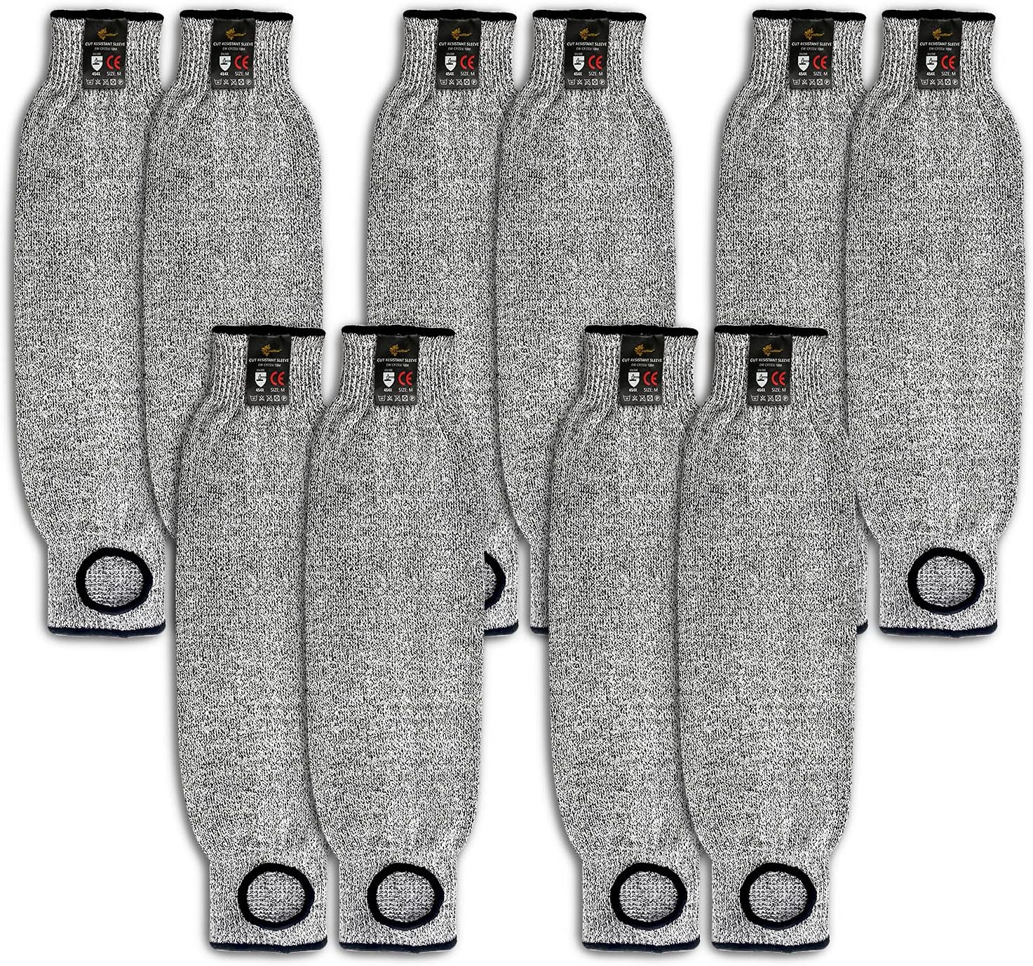 Evridwear HPPE Arm Sleeves (Small, With Thumb Hole) — 5 Pairs