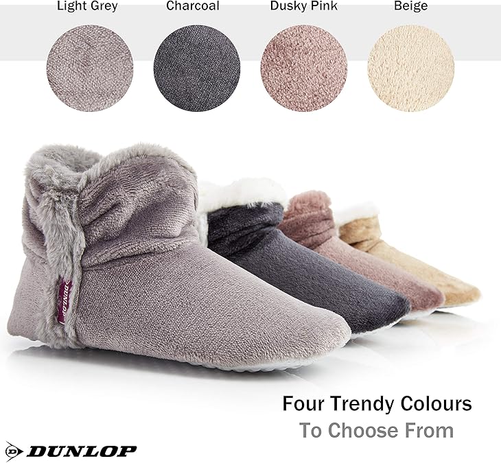 Pantofole Donna Dunlop Pantofole Invernali Dunlop Donna - Chiuse, Con Memory Foam E Suola Antiscivolo Ciabatte Donna Inblu Invernali Offerta - Foto 8