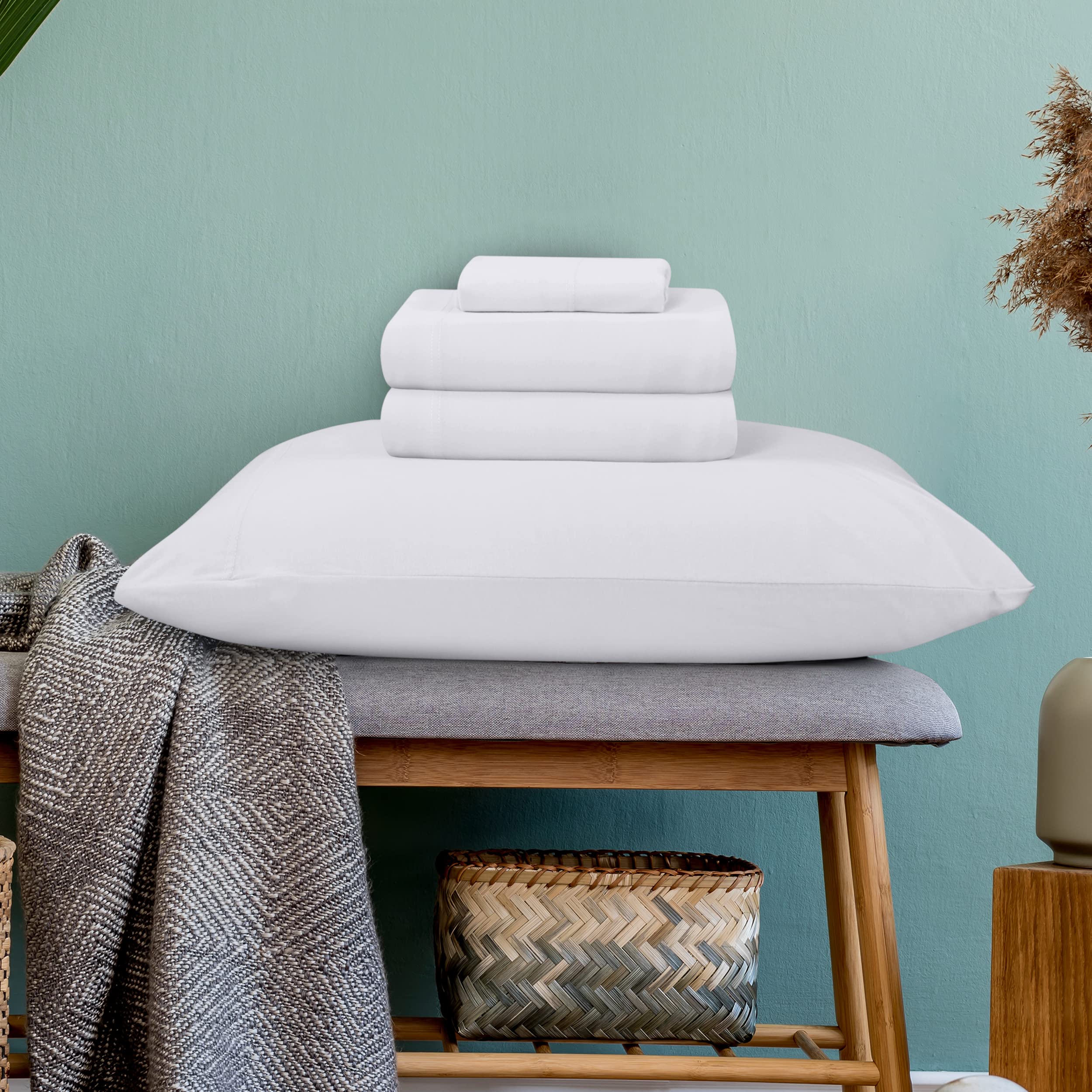 Utopia Bedding Queen Sheet Set Jersey Knit Sheets 4 Piece Queen Jersey Sheet Set ?Çô Cotton