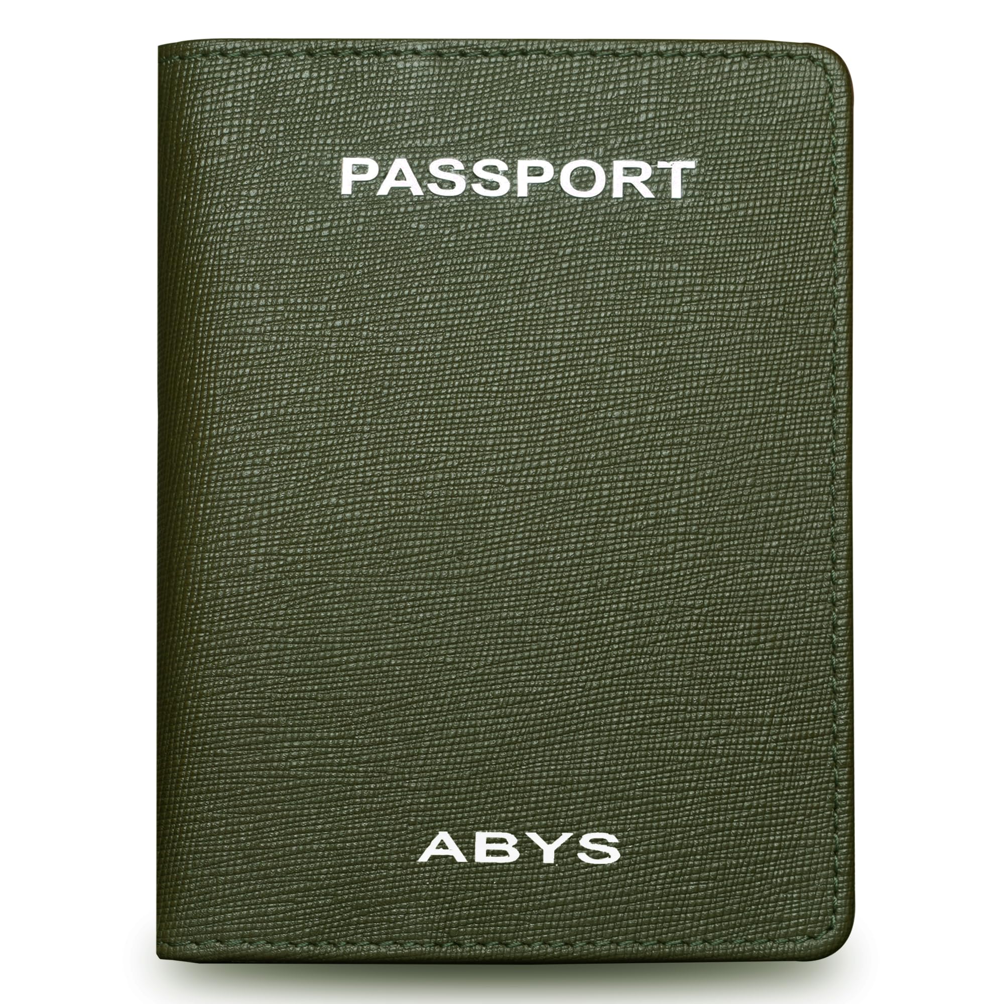 abys Saffiano Leather Passport Cover Holder Leather Wallet for Men and Women-picture-21