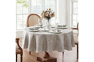 Elrene Home Fashions Caiden Round Waterproof and Affordable Tablecloth