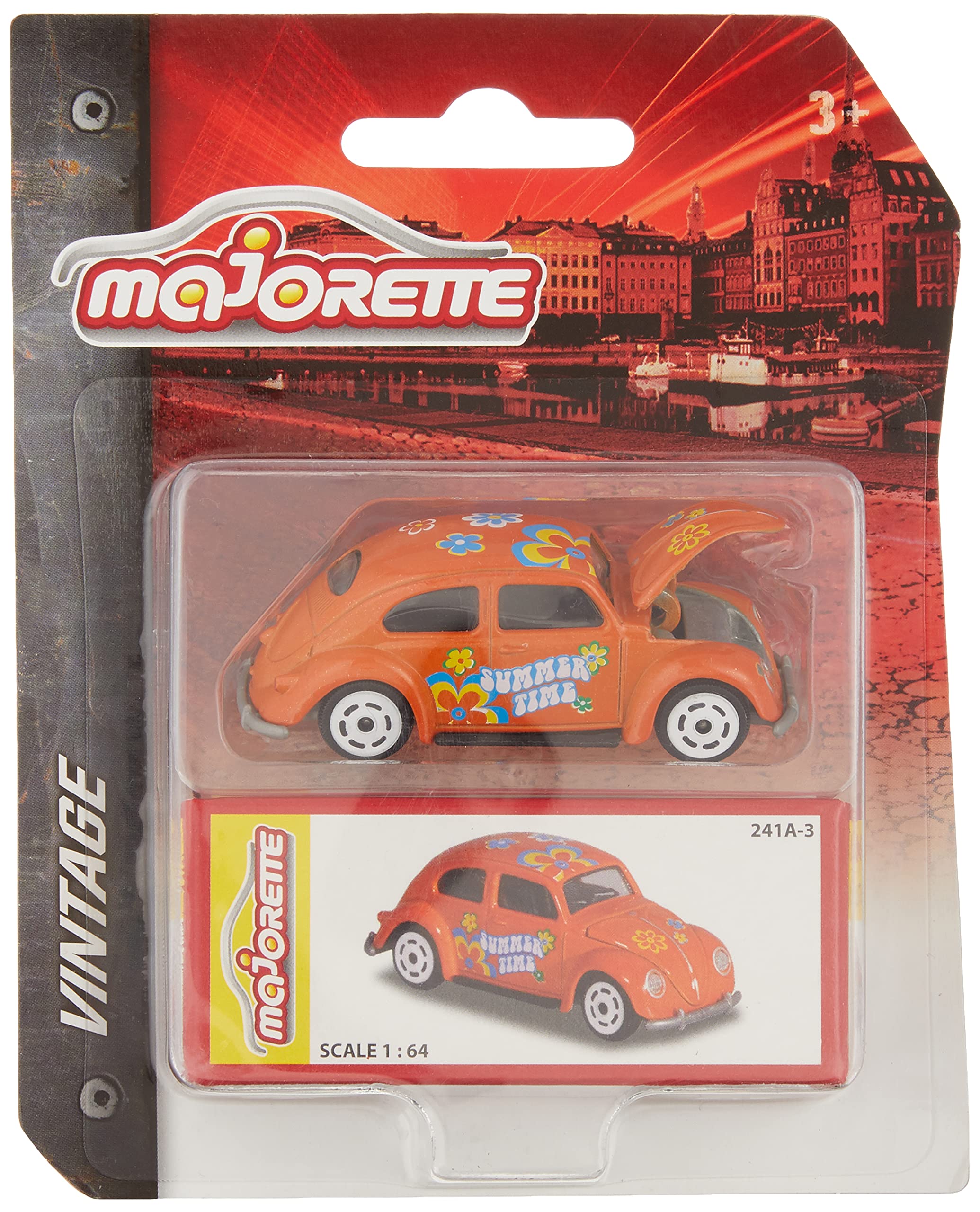 Simba Dickie Majorette Mini 212052015 Vintage Collectors Box Die Cast Vehicle with Gift Box,, 3 Different Models, 7.5 cm