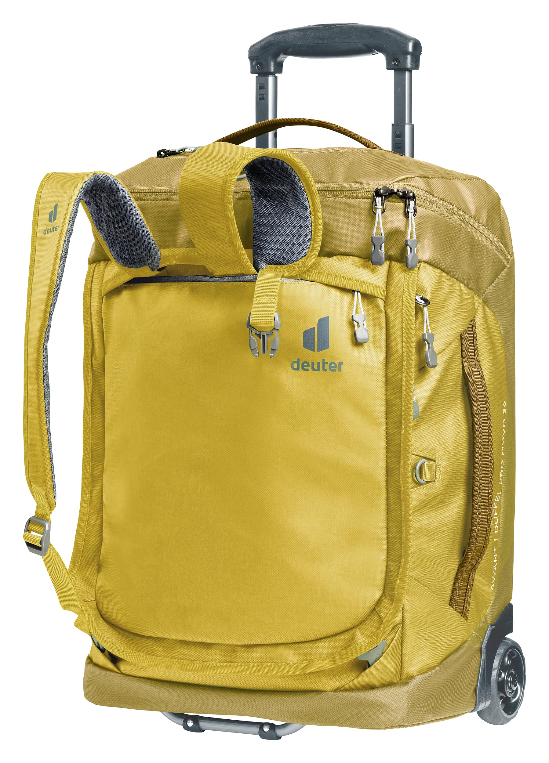 Deuter Duffel Pro Movo 36 – Sac De Voyage à Roulettes/trolley – Vert Kaki (Mineral - Grove)