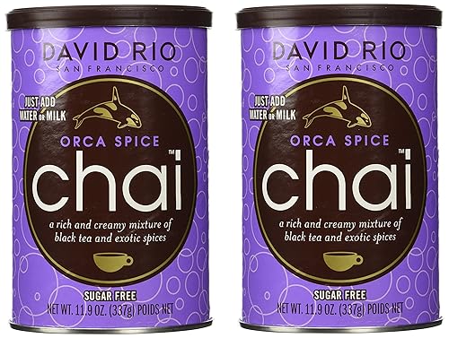 2 botes de Orca Spice Chai sin azúcar 119 oz