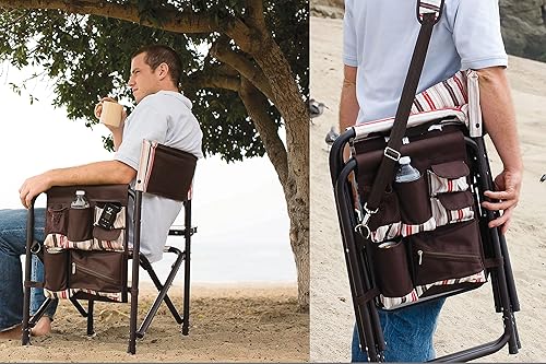 Miniatura 2 de Picnic TIME Coca-Cola Enjoy Coke - Silla deportiva con mesa auxiliar, silla de playa, silla de campamento para adultos, (rojo)