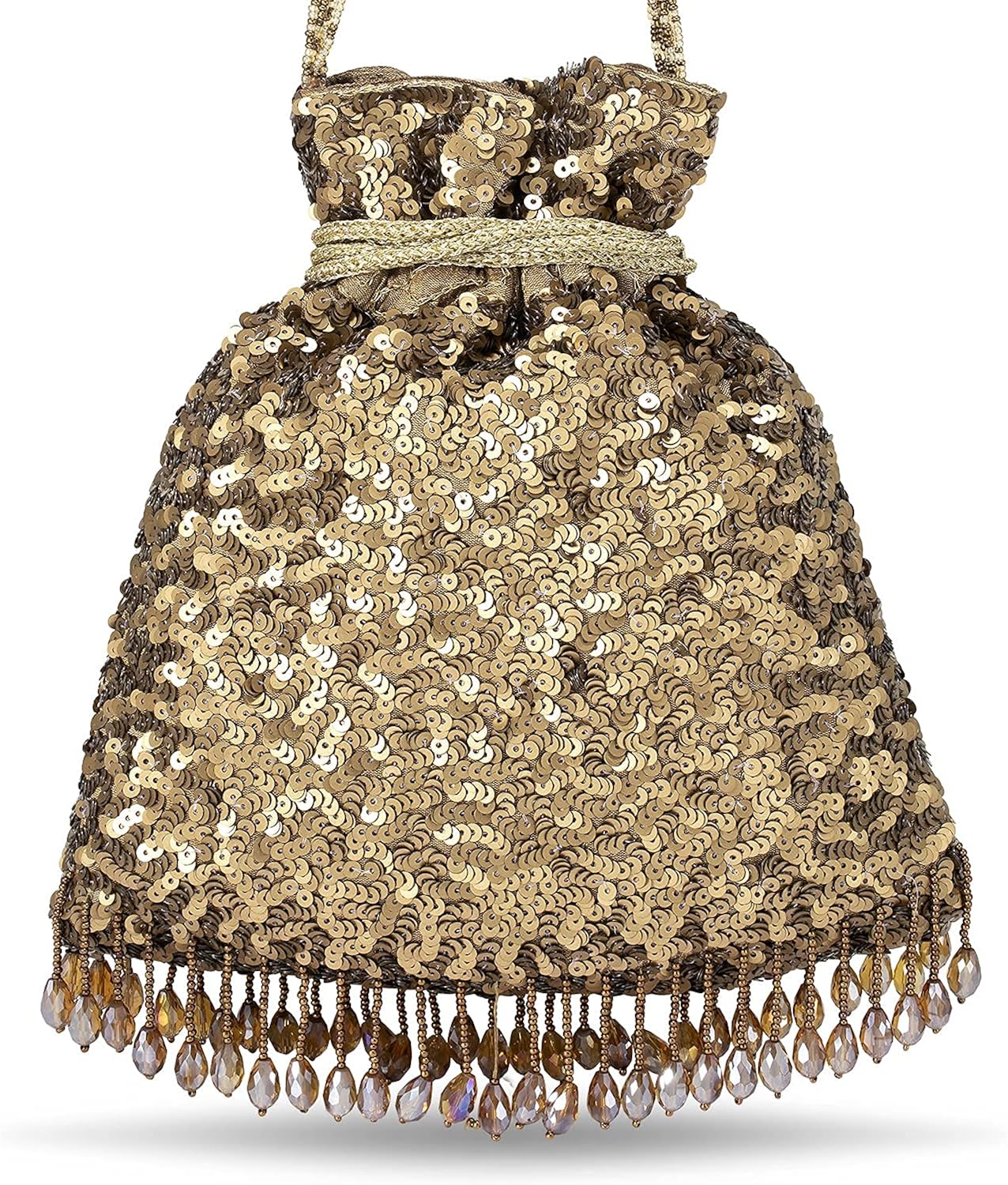 Vista 6 de Aheli Indian Potli - Bolsas de noche para mujer, estilo étnico, con cordón