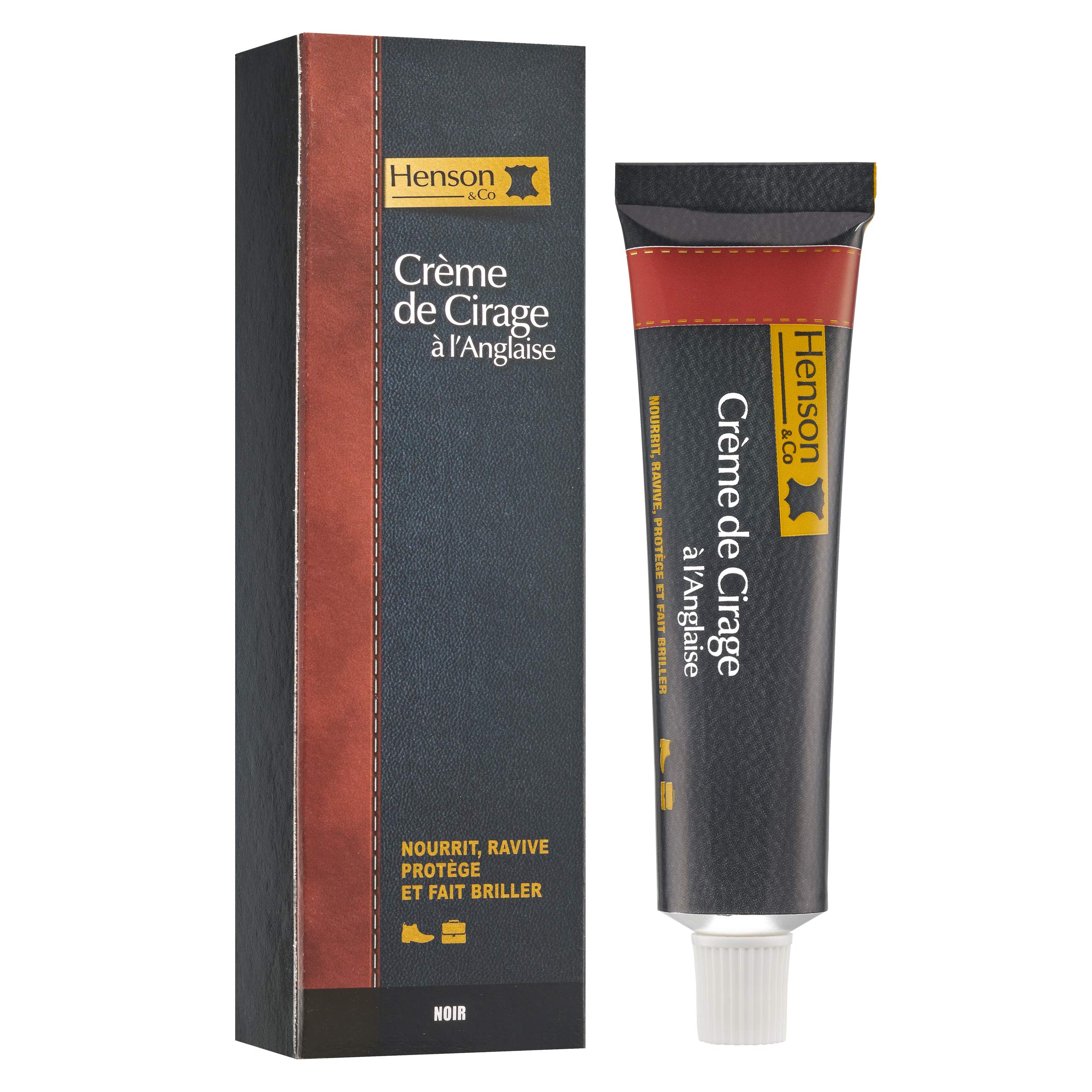 Crème de Cirage Noir à l'Anglaise - Résistante à l'Eau