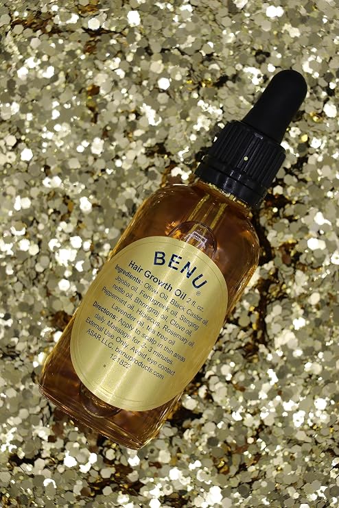 Benu Hair Growth Oil, 100% Natural for Hair Loss and Growth