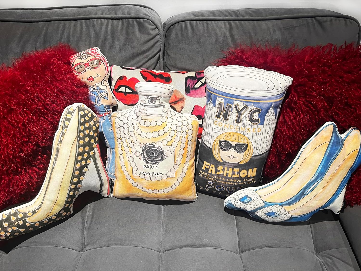 KAHRI Perfume Bottle Pillow