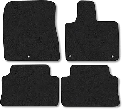 Kia Sorento 2020+ [Diesel] Carpet Car Mats | Black Edge Trim Tailored Fit Floor Mats Full Coverage Protection Accessories Easy Clean Anti Slip Made in the UK