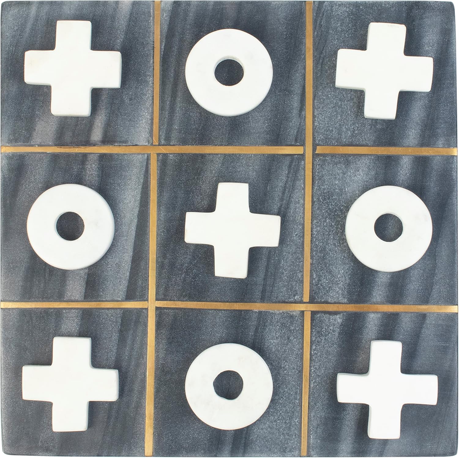 Crocon Marble Tic Tac Toe Game Set for Children Kids Senior