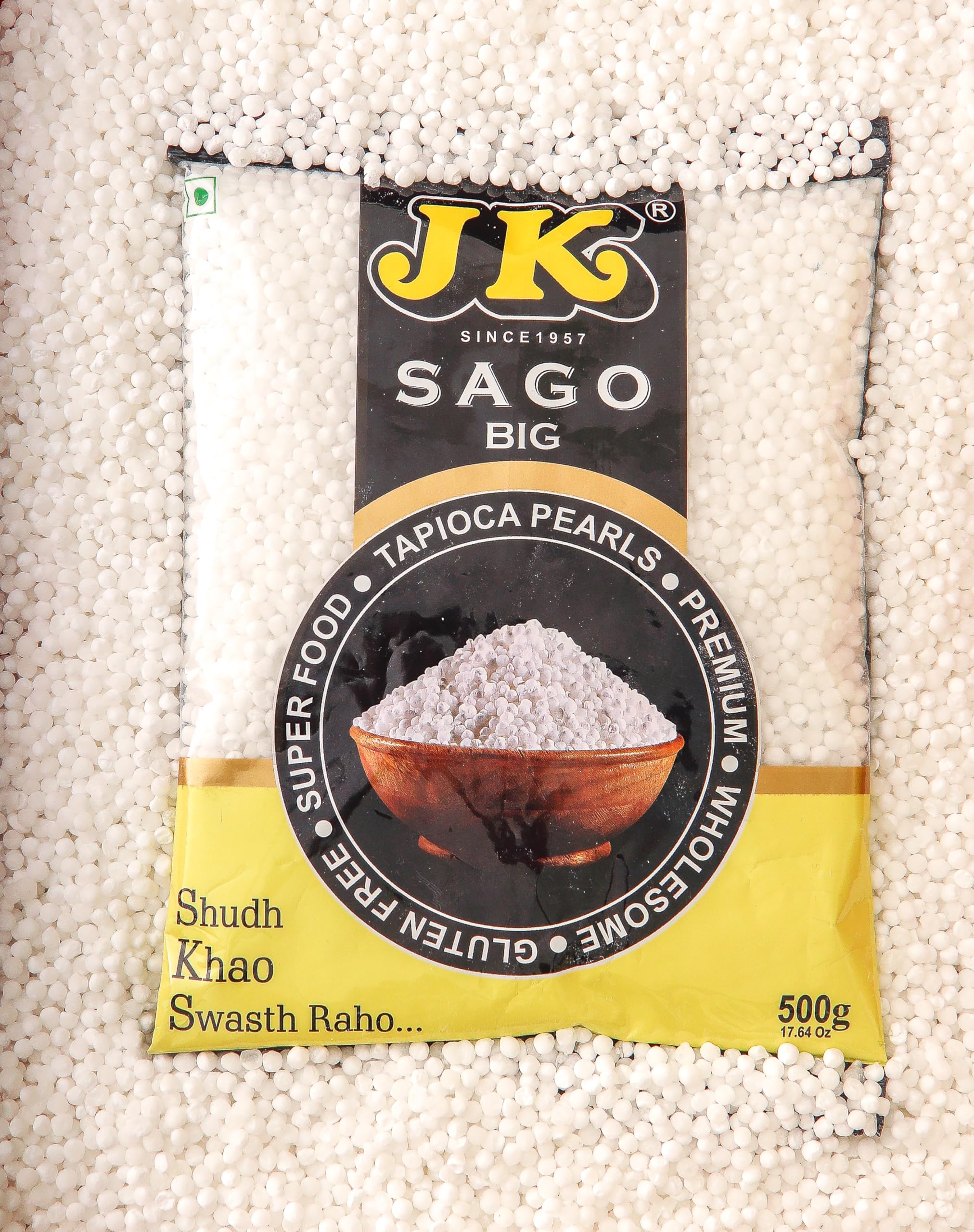 JK Sabudana (Premium Sago) Big, Cardamom | Tapioca Granules-500 Gm - Image 5 thumbnail