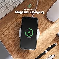 Vista 4 de ENCASED Funda de privacidad, diseñada para iPhone 15 Pro (2023), funda transparente delgada con protector de pantalla antiespía, vidrio templado 9H