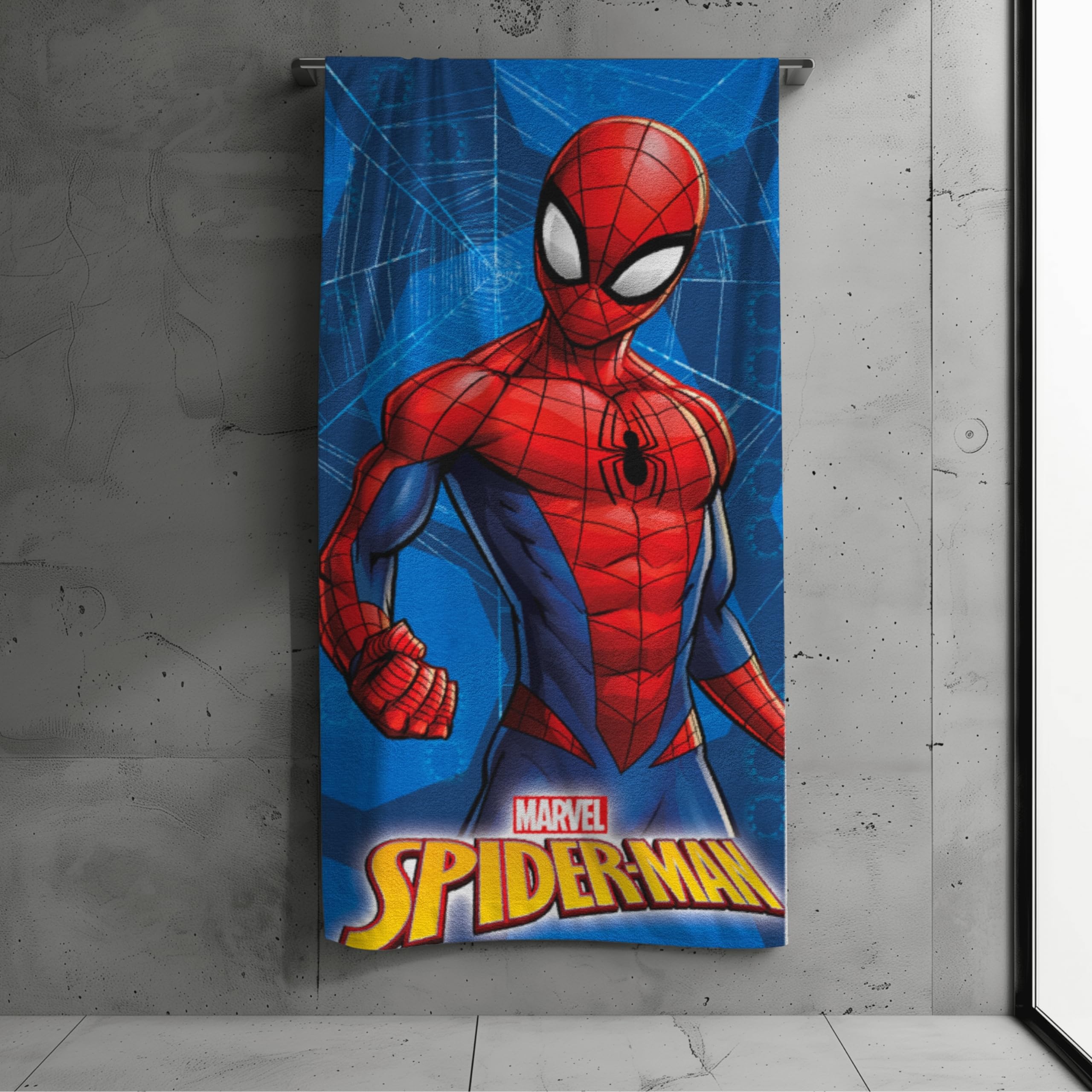 Spidey Strandhanddoek Spidey Blauw 70 X 140 Cm