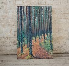 Estonian Forest Poster Wall Decor, Trees Landscape Painting, Home Or Office Art Forest Nature Wall Poster Print Decor Print Estonian Art Trees Landscape Painting Home Or Office Nature,202