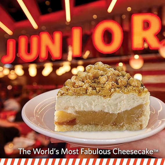 Junior's Cheesecake 8 Apple Crumb Cheesecake (Serves 10-12)