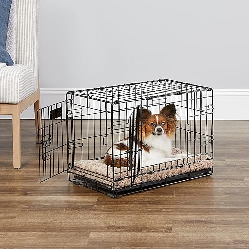 Miniatura 2 de MidWest Homes for Pets - Canil para perros iCrate de una y dos puertas mejoradas, incluye bandeja a prueba de fugas, patas protectores de suelos,