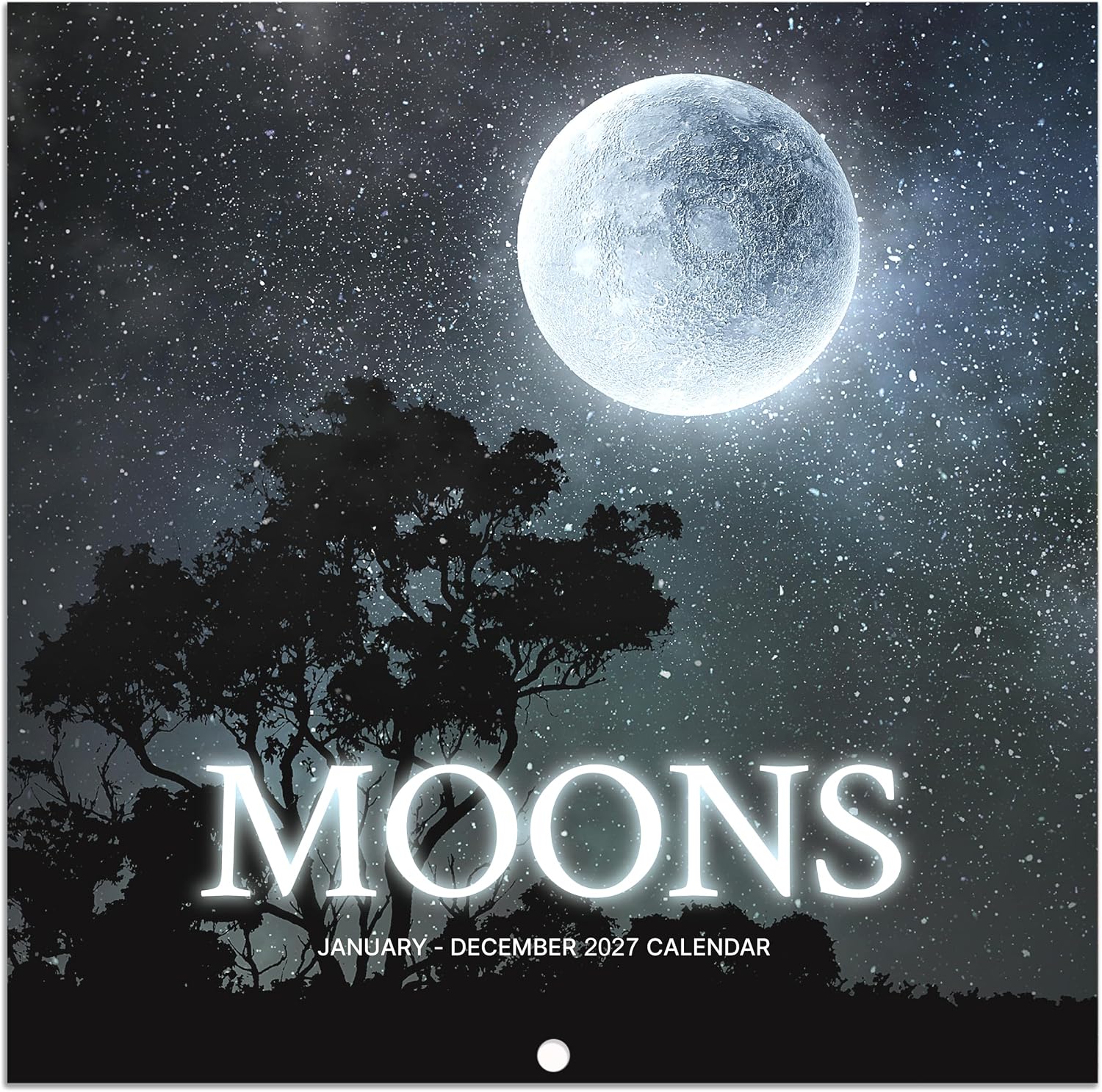 Calendar 2026-2027 – Wall Calendar 2026-2027, Jul 2026 – Dec 2027, 12” × 24”(Open), 18 Months Calendar with Moon Phases, Hanging Holes, Large Blocks, Perfect for Organizing & Planning | Jan 2027 – Dec 2027, 12” × 24”(Open), Hanging Holes, Large Blocks, Perfect for Organizing & Planning