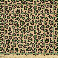 Vista 417 de Ambesonne Tela de Fiesta Popstar por Yarda, Estilo de Dibujos Animados Garabatos Dibujados a Mano Tema Musical Impresión de Arte Lineal, Tela