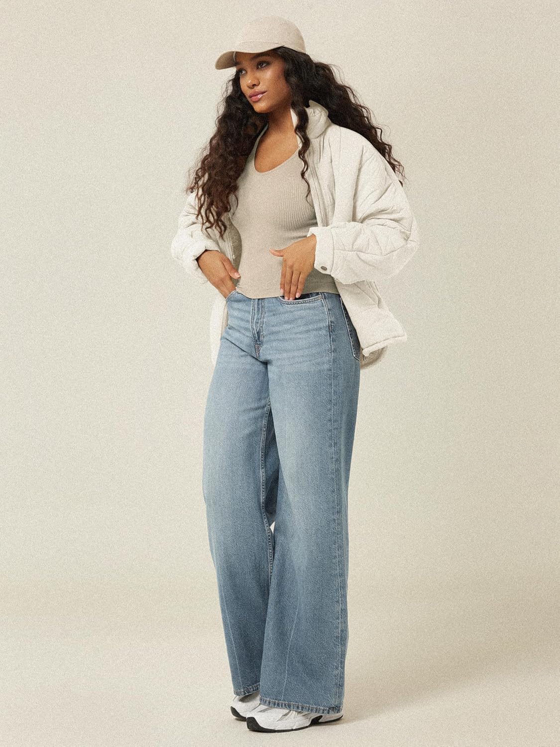 ODODOS Women's Crop 3-Pack Seamless Rib-Knit Camisole Crop Tank Tops - Image 2