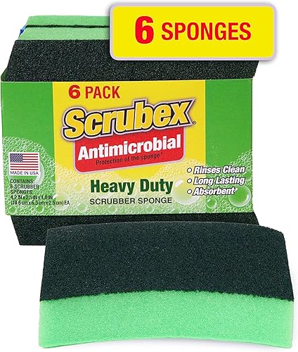 Scrubex Esponja de limpieza resistente al olor 6 unidades