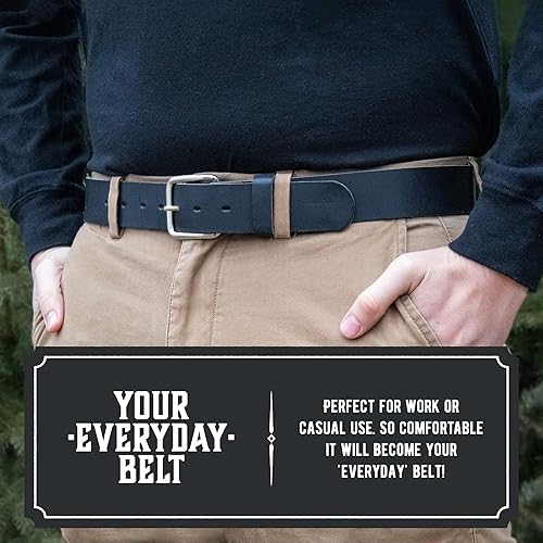 Miniatura 3 de Cinturón de cuero Journeyman Fabricado en Estados Unidos Cinturón de cuero para hombre