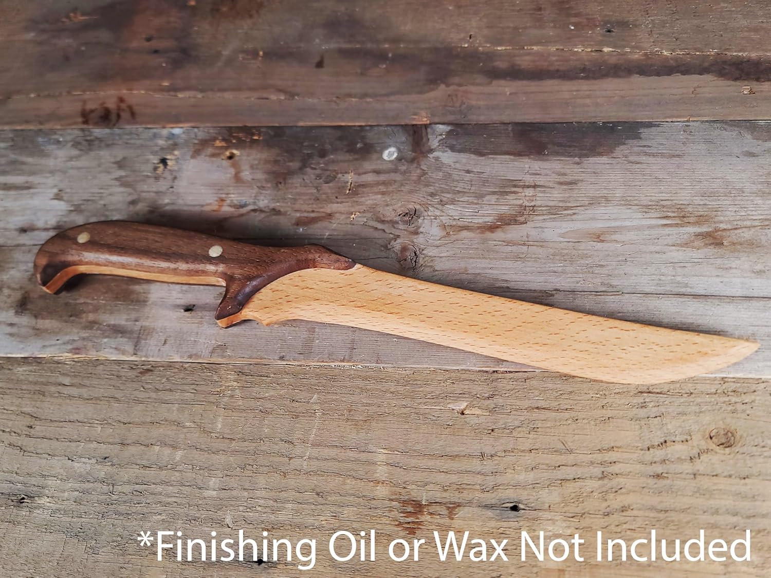 Wooden Knife Making Kit for Kids, Teens & Adults – Fun DIY Woodworking Craft Gift | Hardwood Blade with Handles, Sandpaper & Glue Included | Made in USA