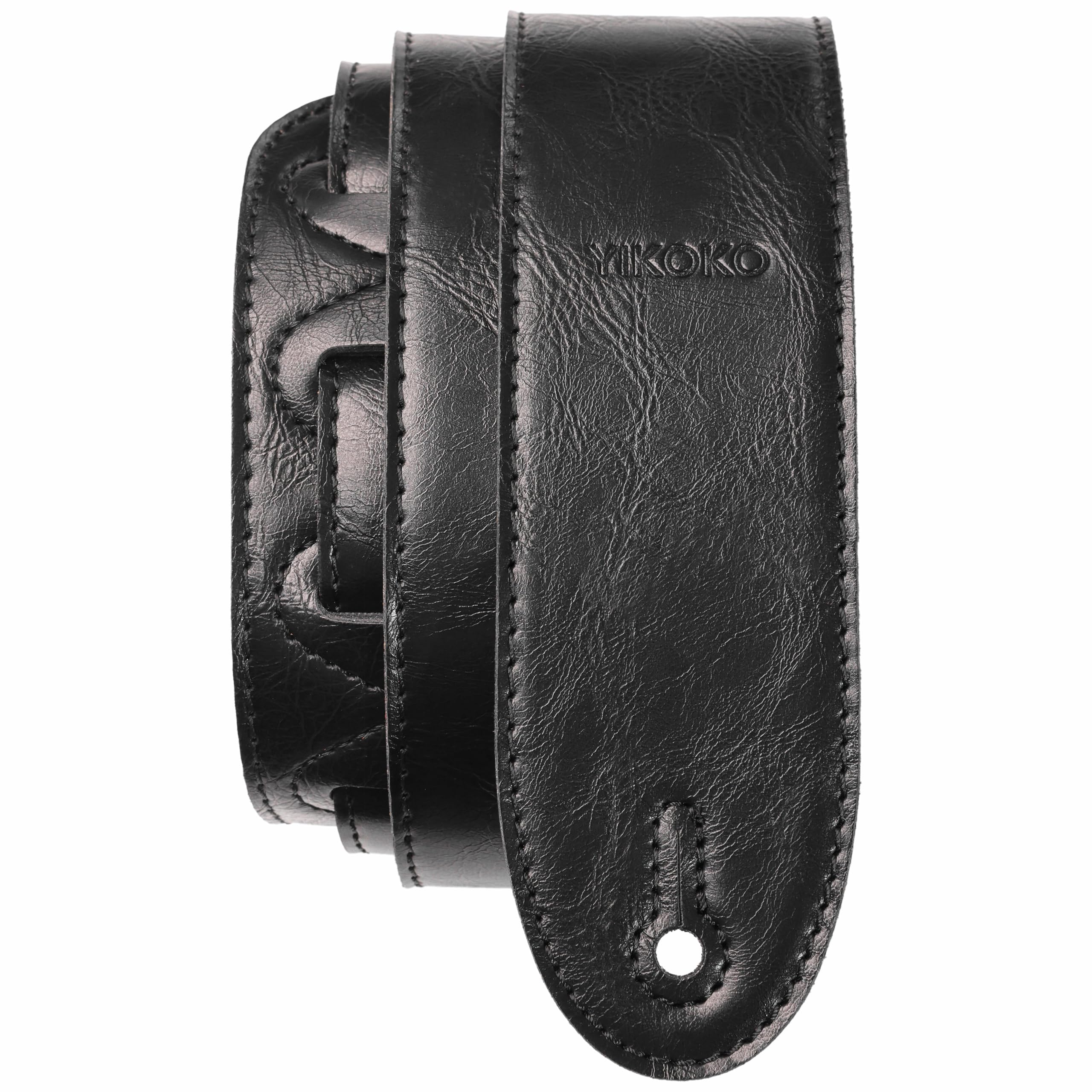 YIKOKO Guitar Strap 2.17", Soft Lightweight Apparel Leather Guitar Straps, Adjustable, Re…
