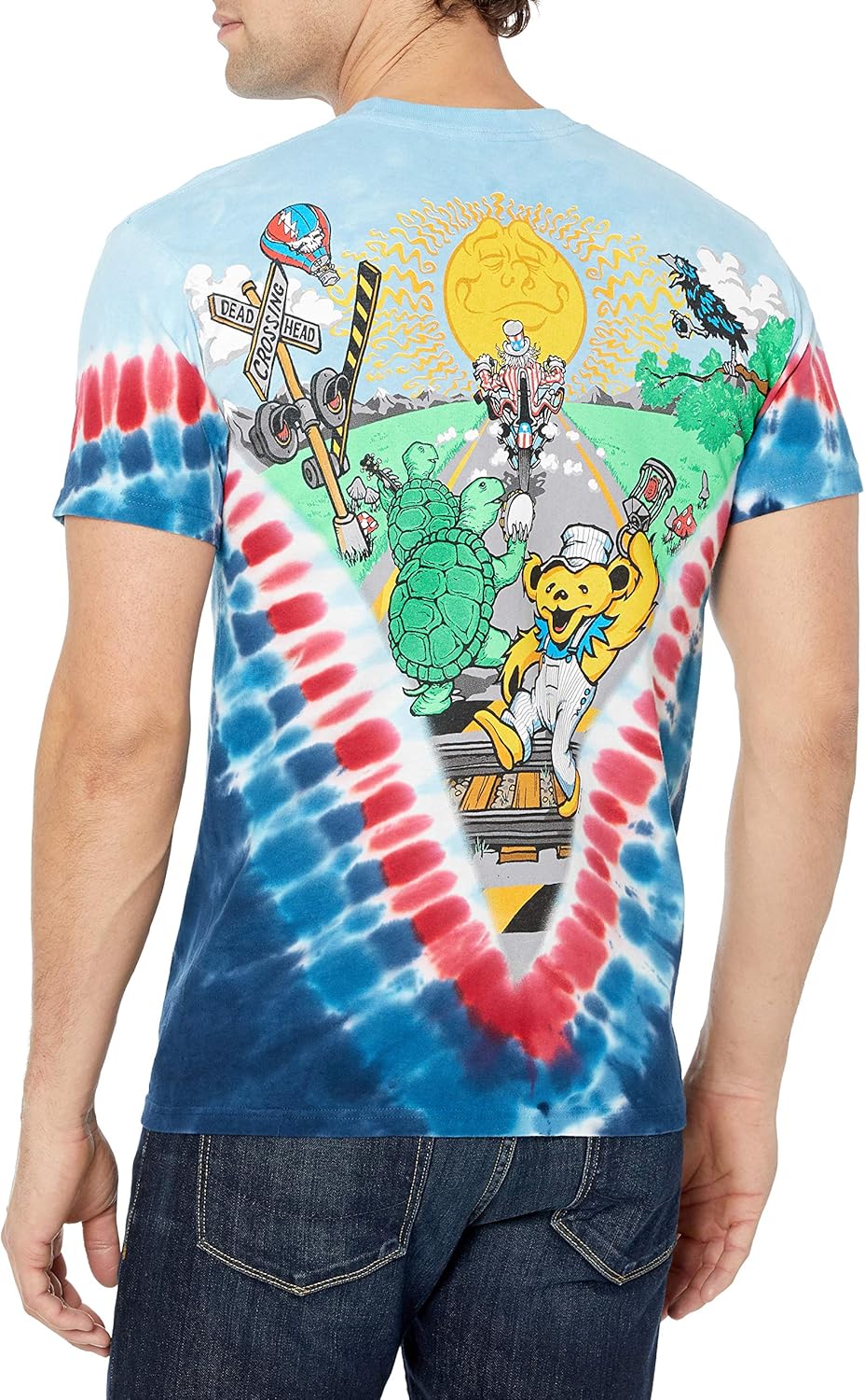 Liquid Blue Men's Grateful Dead-Moto Sam T-Shirt - Image 2