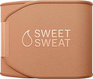 Sweet Sweat Waist Trimmer Toned Series - Premium Sweat Enhancing Fitness Belt for Women & Men - 5 Adjustable Sizes