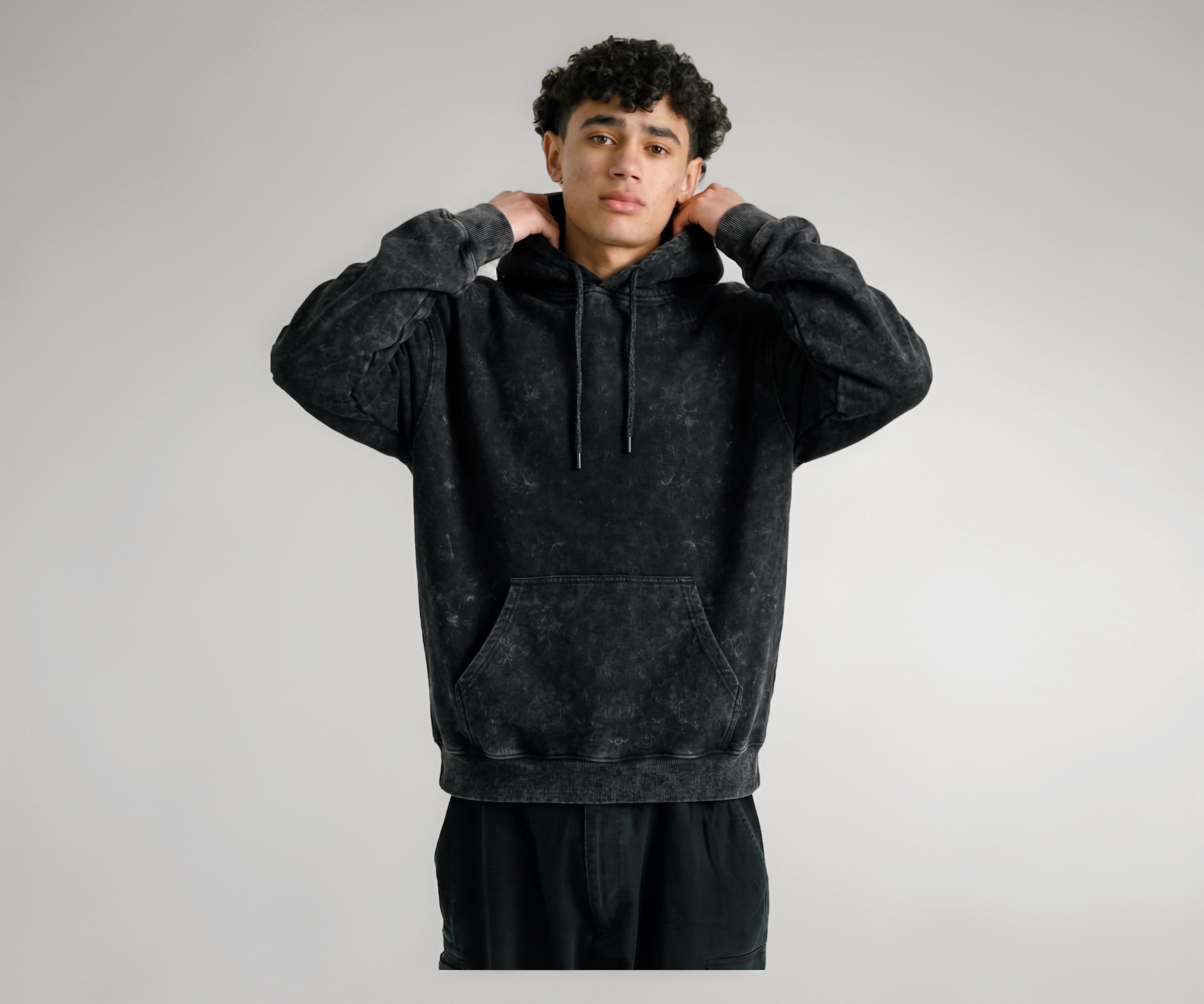 Washed Oversized Hoodie 300 GSM Cotton - Image 1