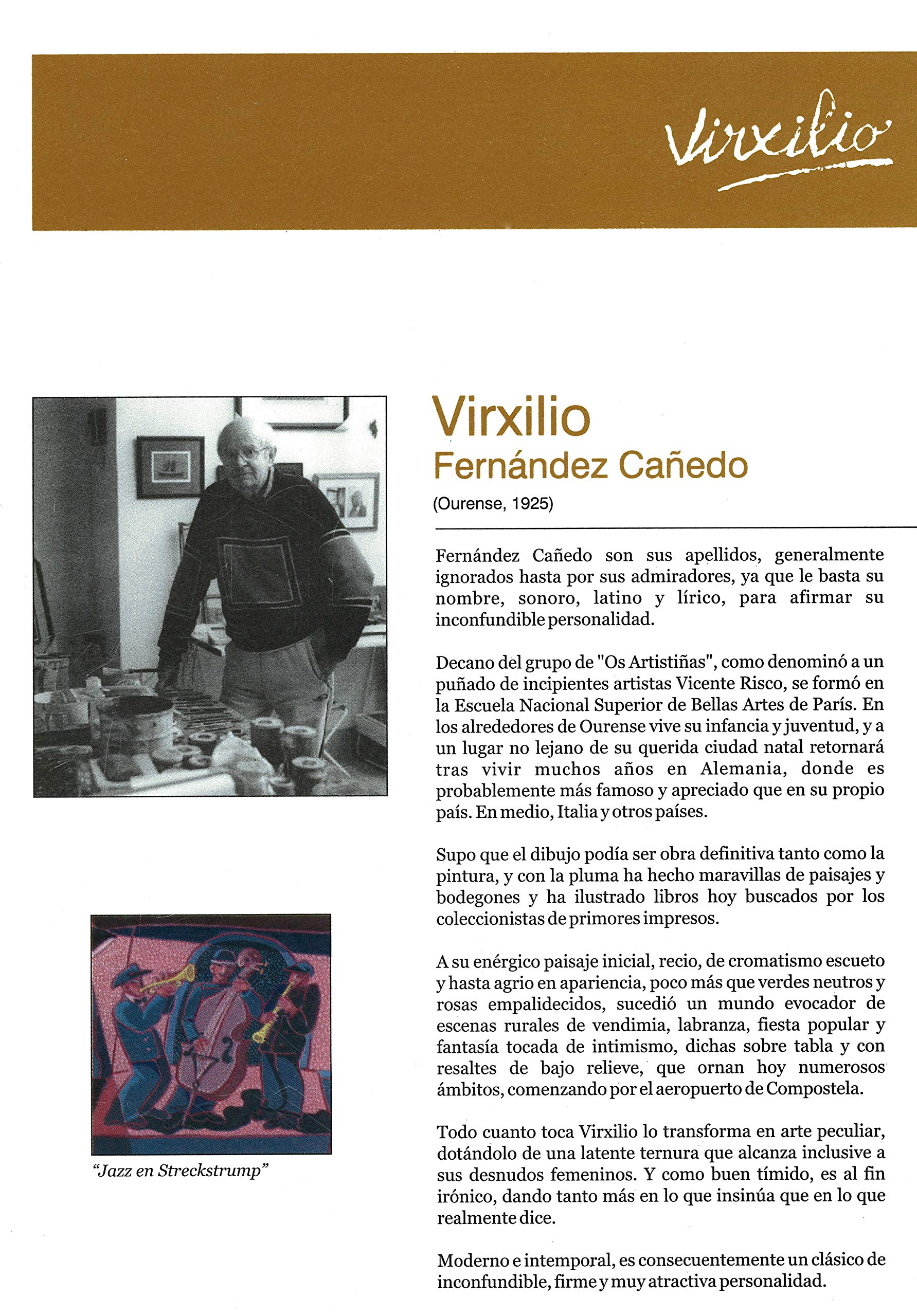 Plato Decorativo de la Obra “Jazz en Streckstrump” de Virxilio Elegancia y distinción en tu Mesa o para decoración como adorno en la pared Obra de Arte Limitada y numerada
