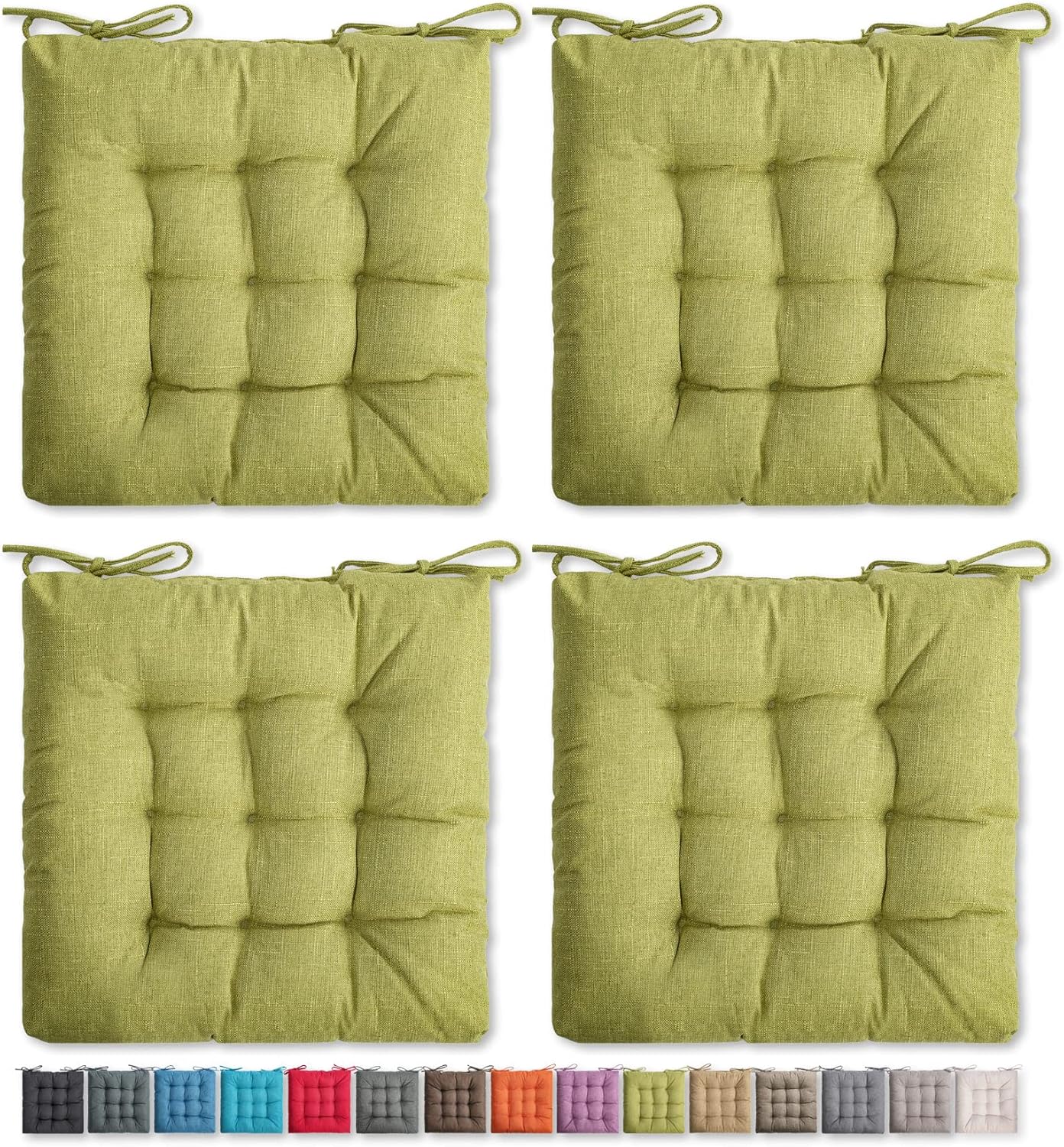 SQUARE MOON 4 Pack Chair Cushions, Seat Cushions, Chair